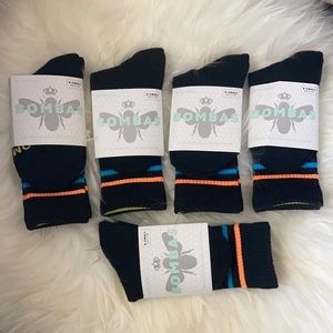 Bombas Crew Socks Size XS Youth Midcalf Sports Casual LOT OF 5